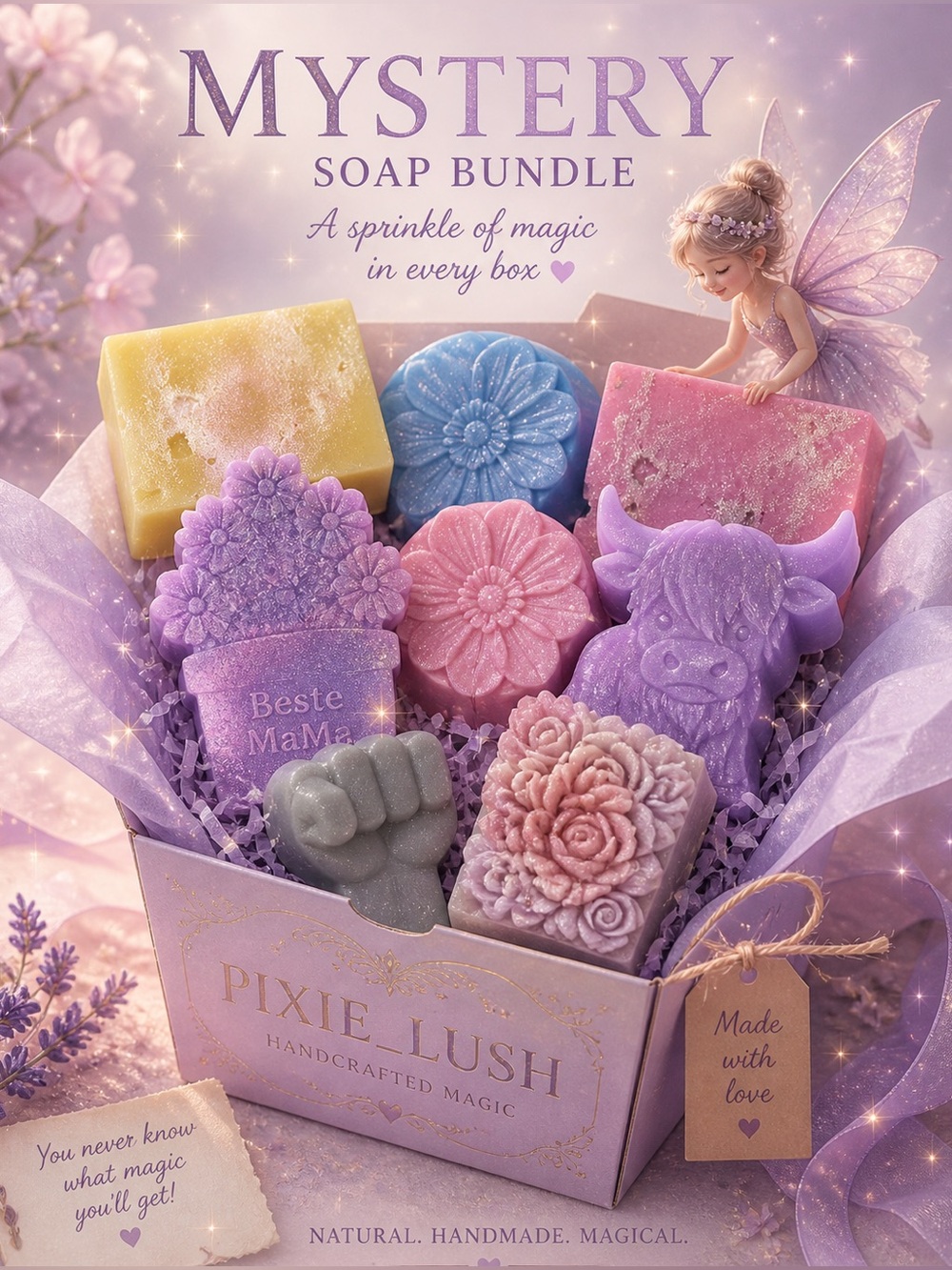MYSTERY Soap 6pc OR MORE Bundle + FREE GIFT - 50$+ worth of soap